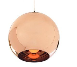 Nilight(TM)New Modern Copper Color Glass Mirror Ball Ceiling Light Pendant Lamp Lighting Thanksgiving Gift Christmas Gift(25 Cm)    