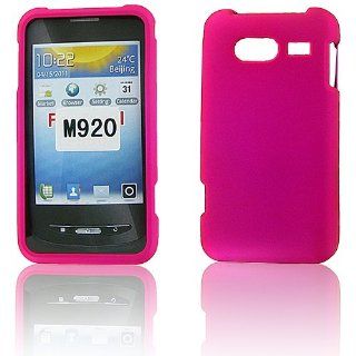 Huawei M920 (Activa 4G) Hot Pink Rubber Protective Case Cell Phones & Accessories