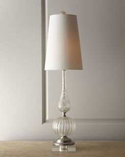 Clear Venetian Style Glass Lamp