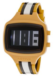 Activa AA401 023  Watches,Digital Mustard, Black & White Plastic, Casual Activa Quartz Watches