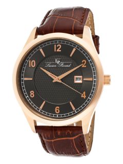 Mens Weisshorn Rose Gold & Brown Watch by Lucien Piccard Watches