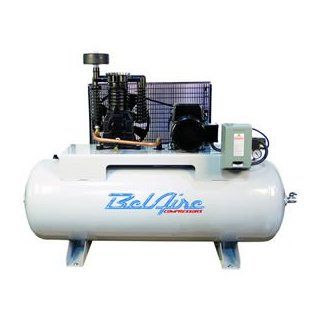 BelAire 5 HP 80 Gallon Two Stage Air Compressor (208 230V 3 Phase) w/ Magnetic Starter   338H    