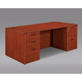 DMi Fairplex Executive Desk 7005 36 Finish Cognac Cherry, Size 29 x 66
