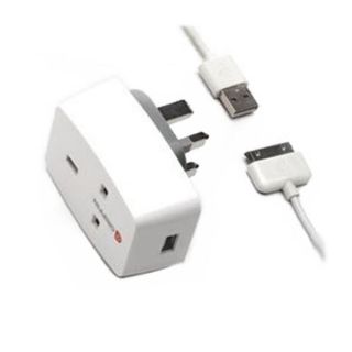 Griffin PowerBlock Plus USB Charger & Socket for iPad, iPhone & iPod (GA23112)      Electronics