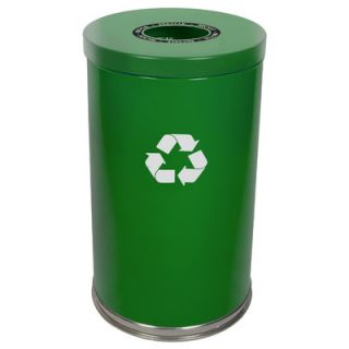Witt 18 W Single Stream Recycling Unit with One Opening 18RTXX 1H Color Green