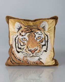 Tiger Pillow, 18Sq.   Jay Strongwater