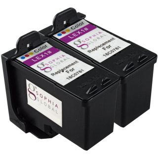 Sophia Global Remanufactured Ink Cartridge Replacement For Lexmark 1 (2 Color)