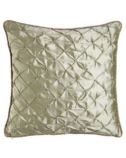 Diamond Tufted Sea Mist Pillow, 18Sq.   Austin Horn Collection