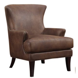 Emerald Home Furnishings Nola Faux Leather Arm Chair U3566 05 05 / U3566 05 0