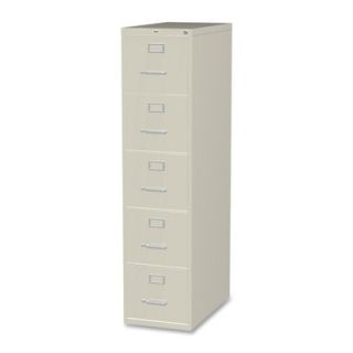 Lorell 5 Drawer  File Cabinet 4849 Finish Putty