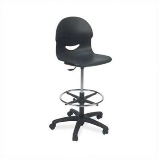 Virco Height Adjustable Lab Stool with Casters 266017GCLS