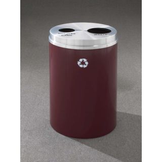 Glaro, Inc. RecyclePro Dual Stream Recycling Receptacle BW 2032 BY SA BOTTLES