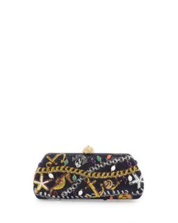 Charmed Long Crystal Clutch Bag   Judith Leiber Couture