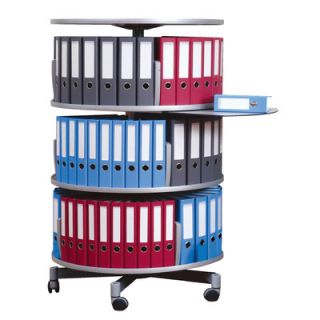 Empire Office Solutions Deluxe 32 3 Tier Rotary Binder Storage Carousel 480403