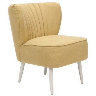 Safavieh Felicity Fabric Slipper Chair MCR4548A Color Marigold Linen