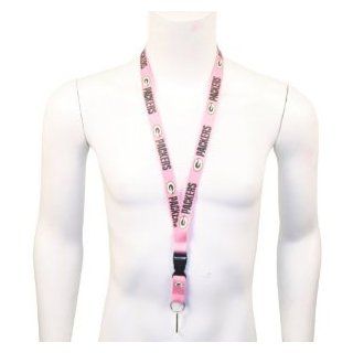 Green Bay Packers NFL Lanyard With Detachable Key Chain (Pink)  Sports Fan Keychains  Sports & Outdoors
