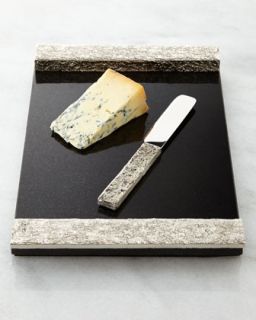 Block Cheese Board with Knife   Michael Aram