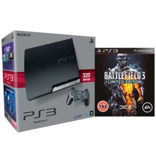 Playstation 3 PS3 Slim 320GB Console Bundle (Includes Battlefield 3 Limited Edition)      Games Consoles