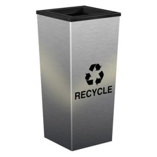 Ex Cell Metal Products Metro Indoor Recycling Receptacle RC MTR 1 SS
