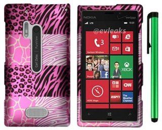 Nokia Lumia 928 (Verizon) Microsoft Windows Phone 8 combination   Premium Pretty Design Protector Hard Cover Case / 1 of New Assorted Color Metal Stylus Touch Screen Pen (Fantasy Colorful Owl)  Pencil Holders  Electronics