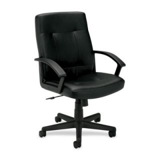 Basyx Leather Mid Back Executive Chair BSXVL602SB11