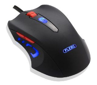 PLEMO Black Mamba 6 Button PC Computer Optical USB Wired Gaming Mouse, 3 Adjustable DPI Levels Up to 2400 [Model Number DS 901] Computers & Accessories