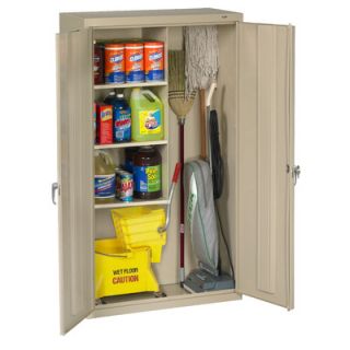 Tennsco 36 Janitorial Supply Cabinet JAN6618DH Color Putty