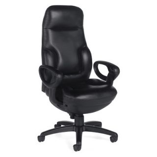 Global Total Office ricHigh Back Leather Executive Chair with Arms 2424 18