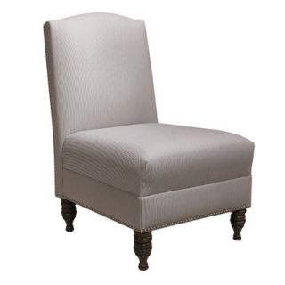 Skyline Furniture Nail Button Fabric Armless Chair 31 1GN PWOXFSTRCHR / 31 1G