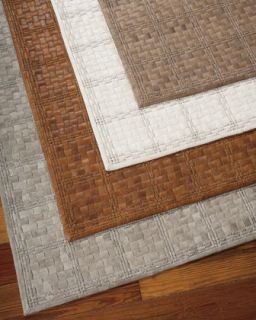 Derby Woven Leather Rug, 4 x 6   Barclay Butera Lifestyle