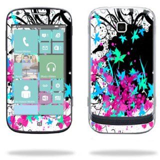 MightySkins Protective Skin Decal Cover for Samsung ATIV Odyssey SCH I930 Cell Phone Verizon Sticker Skins Leaf Splatter Cell Phones & Accessories
