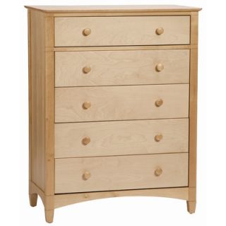 Bolton Furniture Essex 5 Drawer Chest 6611 Finish Natural