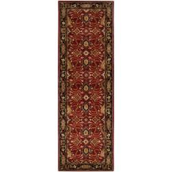 Hand tufted Red Alatana Wool Rug (26 X 8)