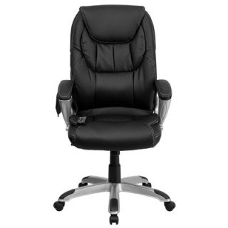 FlashFurniture High Back Leather Massaging Executive Office Chair with Base B