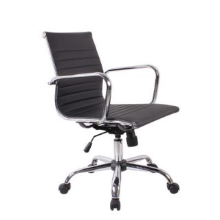 Winport Industries Mid Back Leather Executive Swivel Office Chair WTB 7160 Co