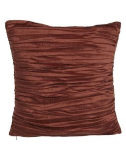 Pleated Silk Pillow, 18Sq.   Austin Horn Collection