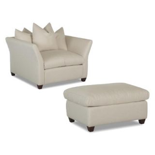 Klaussner Furniture Fifi Fabric Arm Chair and Ottoman 012013120361