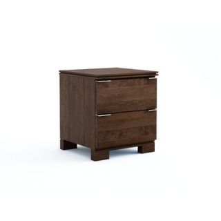 College Woodwork Grandview 2 Drawer Nightstand GV 218 Finish Cocoa