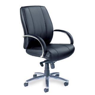 Mayline Mercado Mid Back Leather Office Chair with Arms OPM