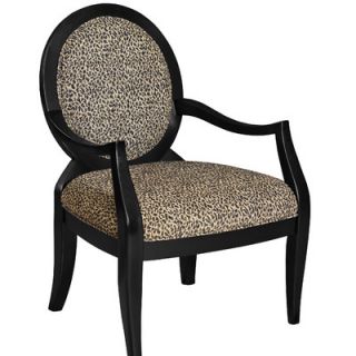 Powell Classic Seating Leopard Fabric Arm Chair 502 622