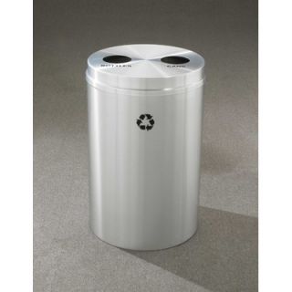 Glaro, Inc. RecyclePro Dual Stream Recycling Receptacle BC 2032  BOTTLES+CANS