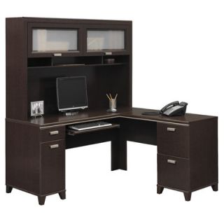 Bush Tuxedo L Shaped Executive Desk and Hutch WC21431 / WC21830 03