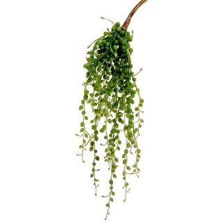 16" String Of Pearls Hanging Artificial Stem Pick  Green (case of 12)   Artificial Vegetables