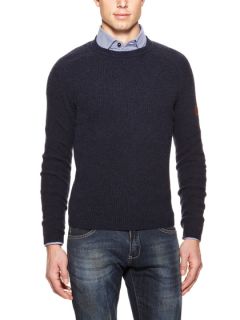 Ribbed Knit Crewneck Sweater by Armani Jeans
