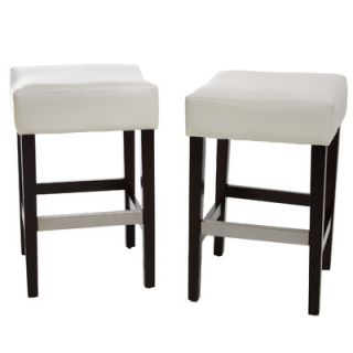 Home Loft Concept Exclusives Brinkley Bar Stool with Cusion 2 Seat Color Ivory