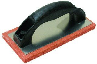 QLT By MARSHALLTOWN 938 8 Inch by 4 Inch Red Rubber Float   Masonry Floats  