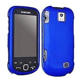 Samsung SPH M910 Intercept Rubberized Snap On Case, Blue [Electronics] Cell Phones & Accessories