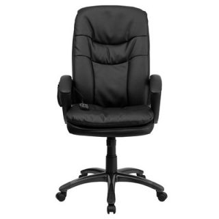 FlashFurniture High Back Leather Massaging Executive Office Chair with Arms B