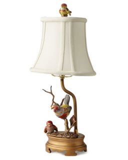 Right Facing Porcelain Bird Lamp