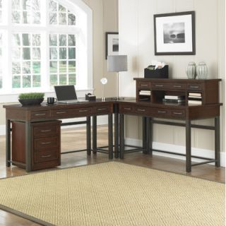 Home Styles Cabin Creek L Shape Desk Office Suite 5411 15271